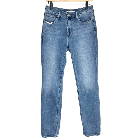 Levi's Denim - Levi’s 505 Straight Blue Light Wash Jean Size 10